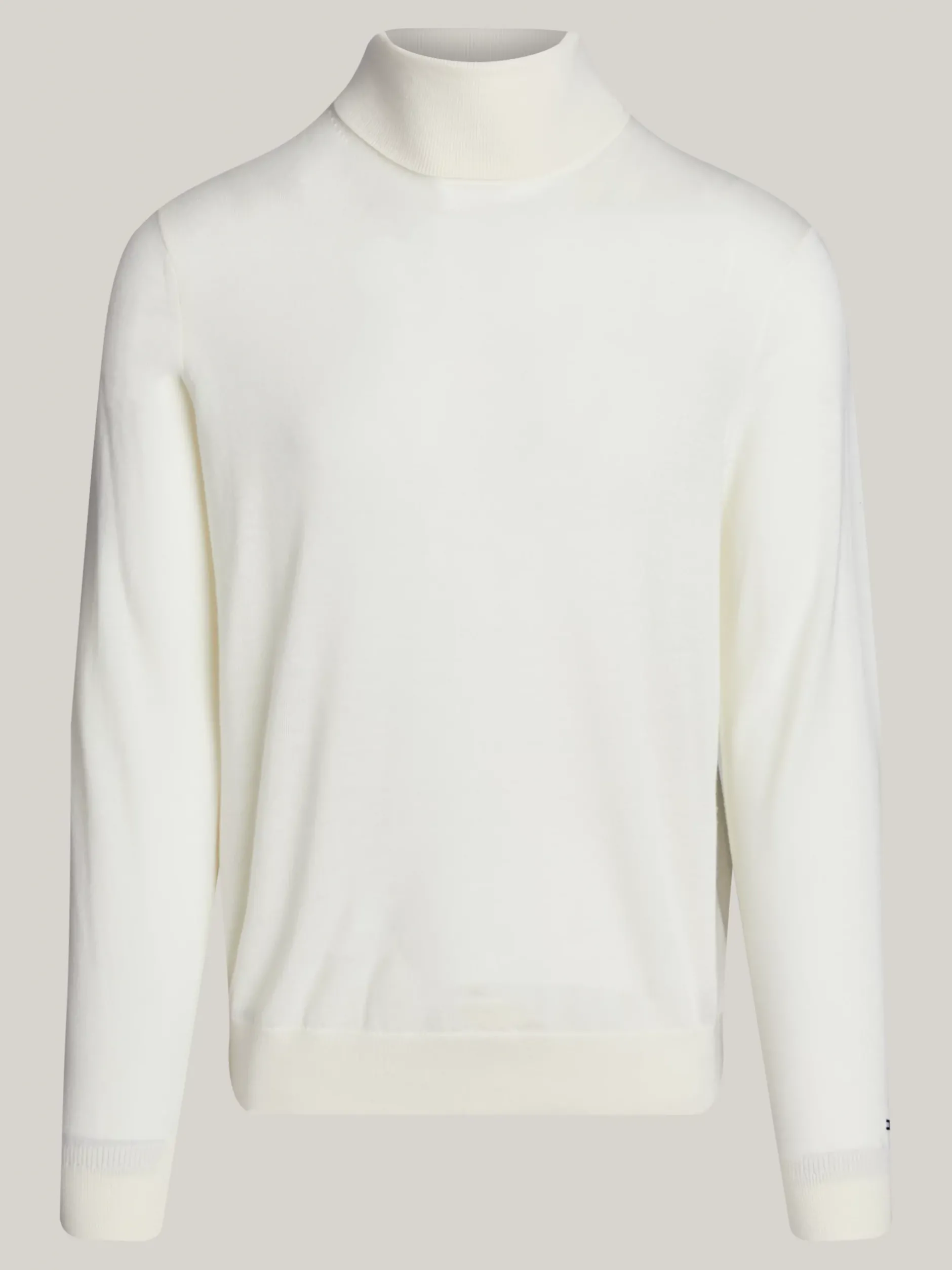 Swetry Z Golfem|Swetry*Tommy Hilfiger Elegancki Sweter Z Golfem IVORY