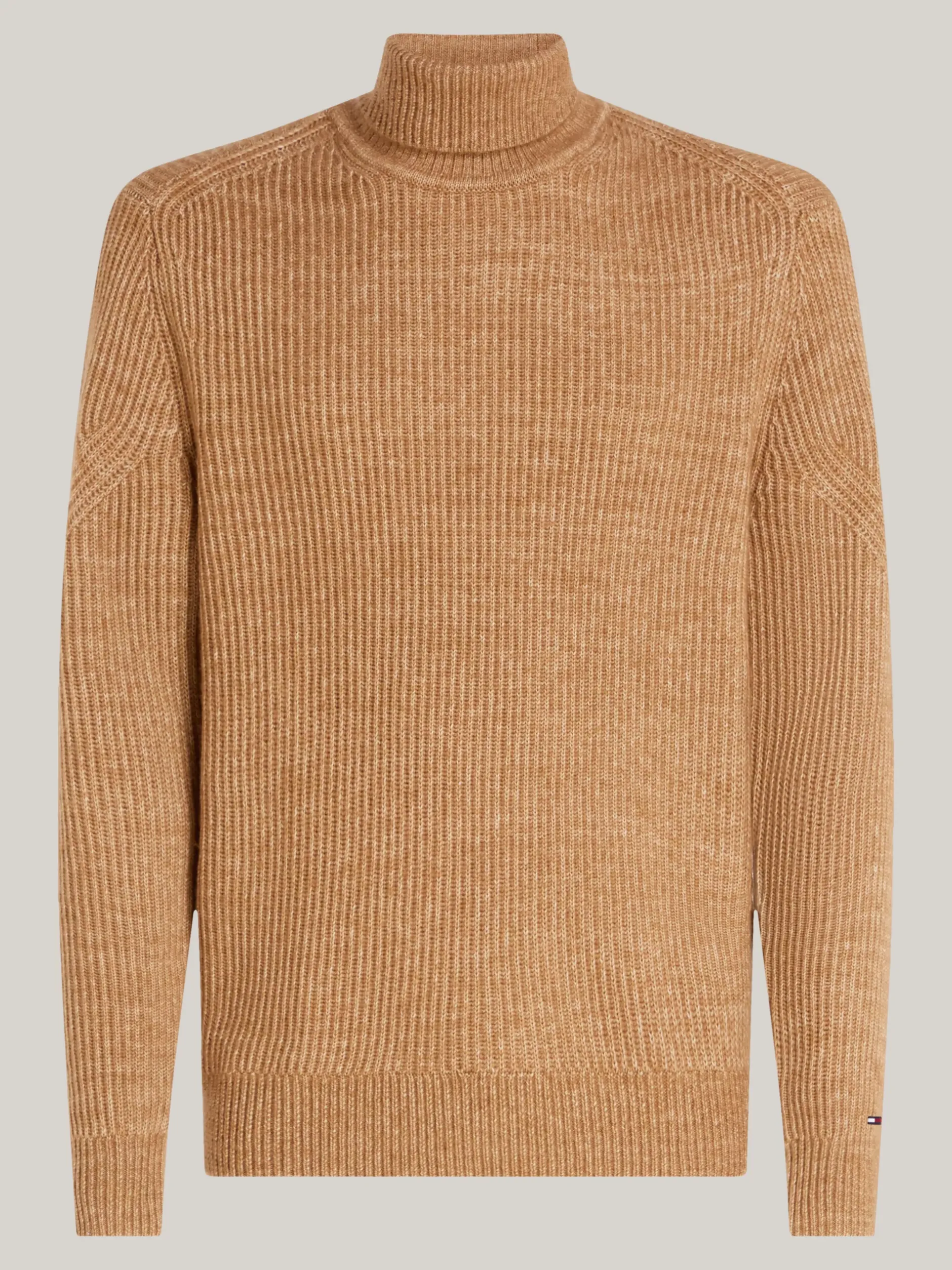 Swetry Z Golfem|Swetry*Tommy Hilfiger Elegancki Sweter Z Mieszanki Wełny IVORY MOULINE