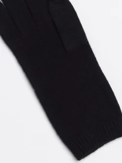 Rękawiczki|Czapki I Szaliki*Tommy Hilfiger Eleganckie Rękawiczki Kaszmirowe BLACK