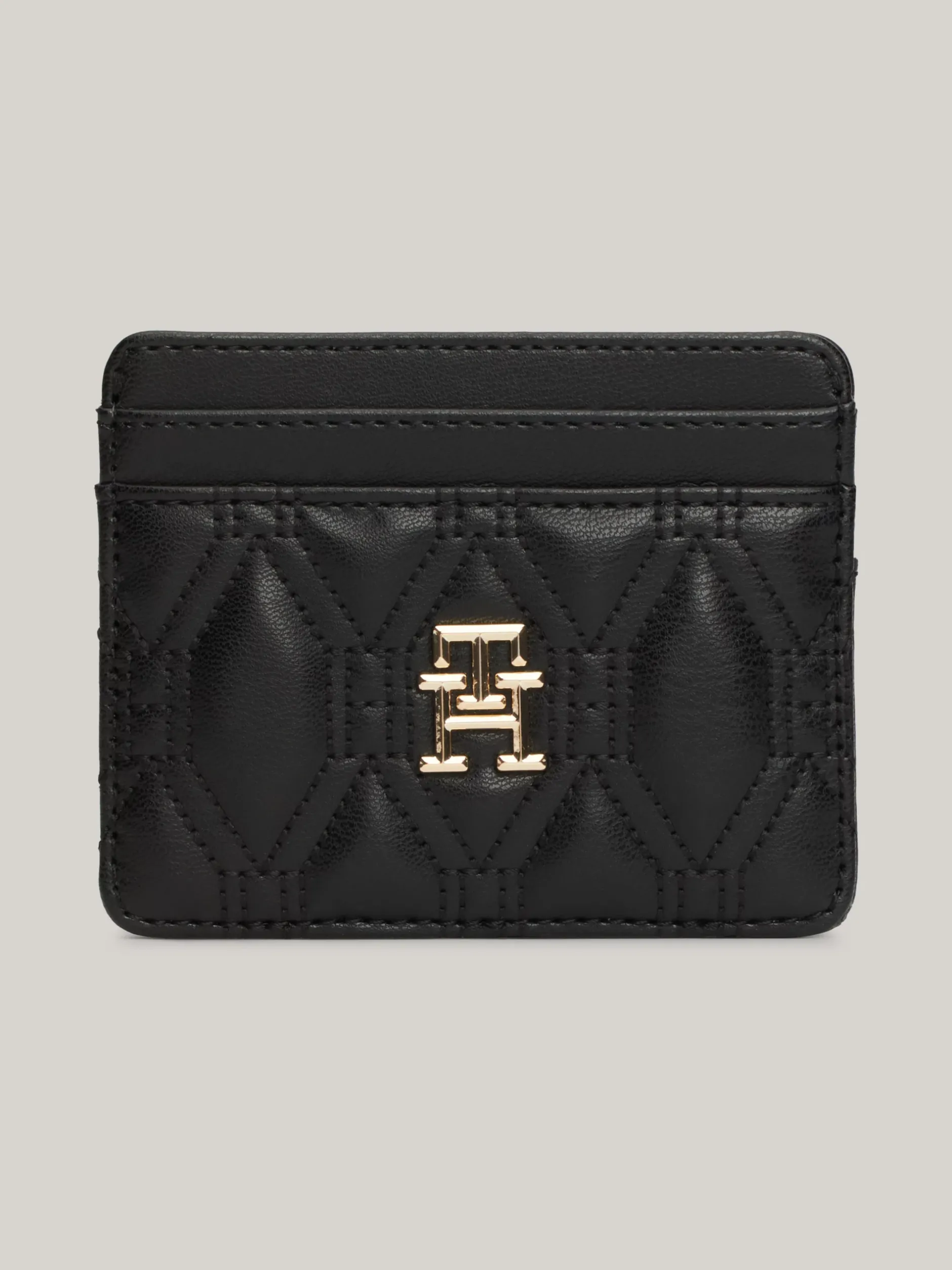 Portfele & Breloczki Do Kluczy*Tommy Hilfiger Etui Na Karty Z Monogramem TH BLACK