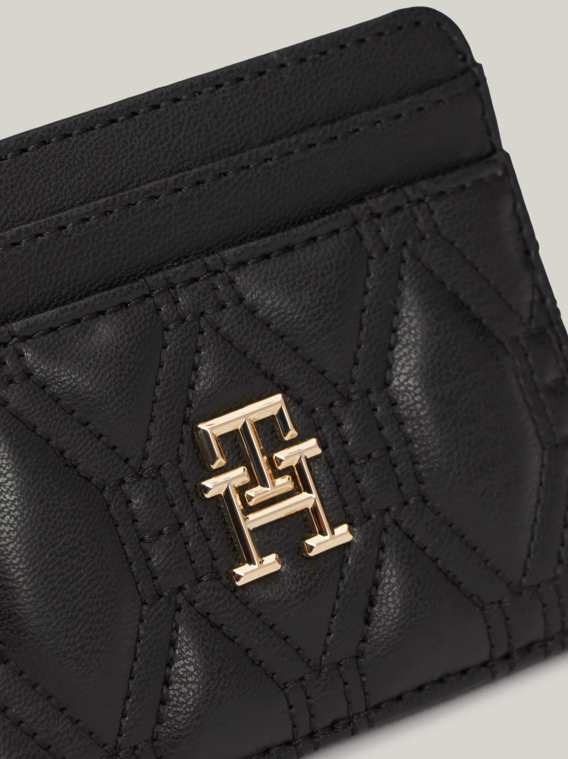 Portfele & Breloczki Do Kluczy*Tommy Hilfiger Etui Na Karty Z Monogramem TH BLACK