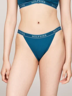 Figi|Bielizna*Tommy Hilfiger Figi O Fasonie Tanga Z Logo Hilfiger Monotype DEEP INDIGO