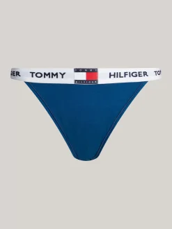 Figi|Bielizna*Tommy Hilfiger Figi Tanga TH Heritage DEEP INDIGO