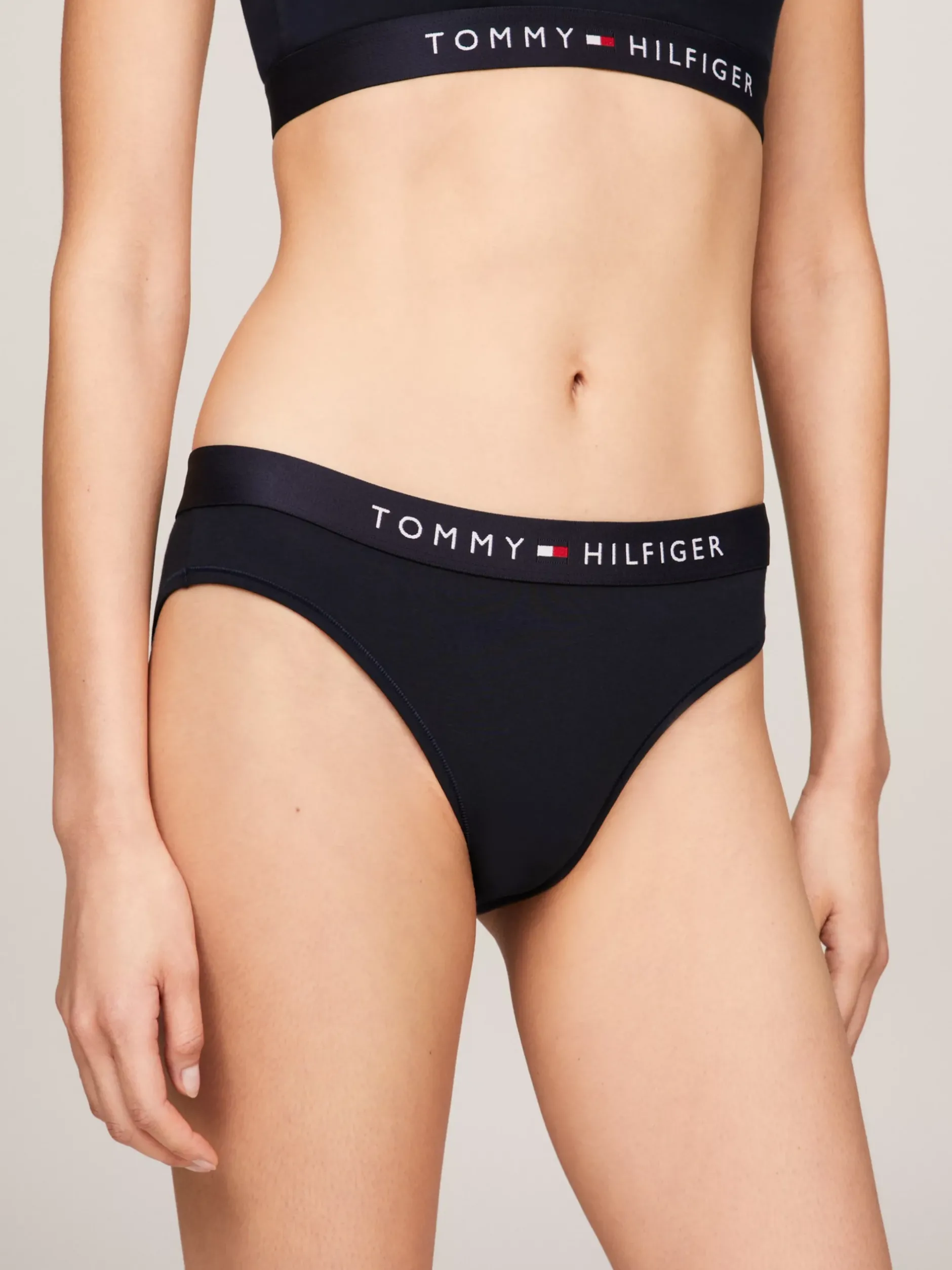 Figi|Bielizna*Tommy Hilfiger Figi TH Original Z Logo Na Pasku DESERT SKY
