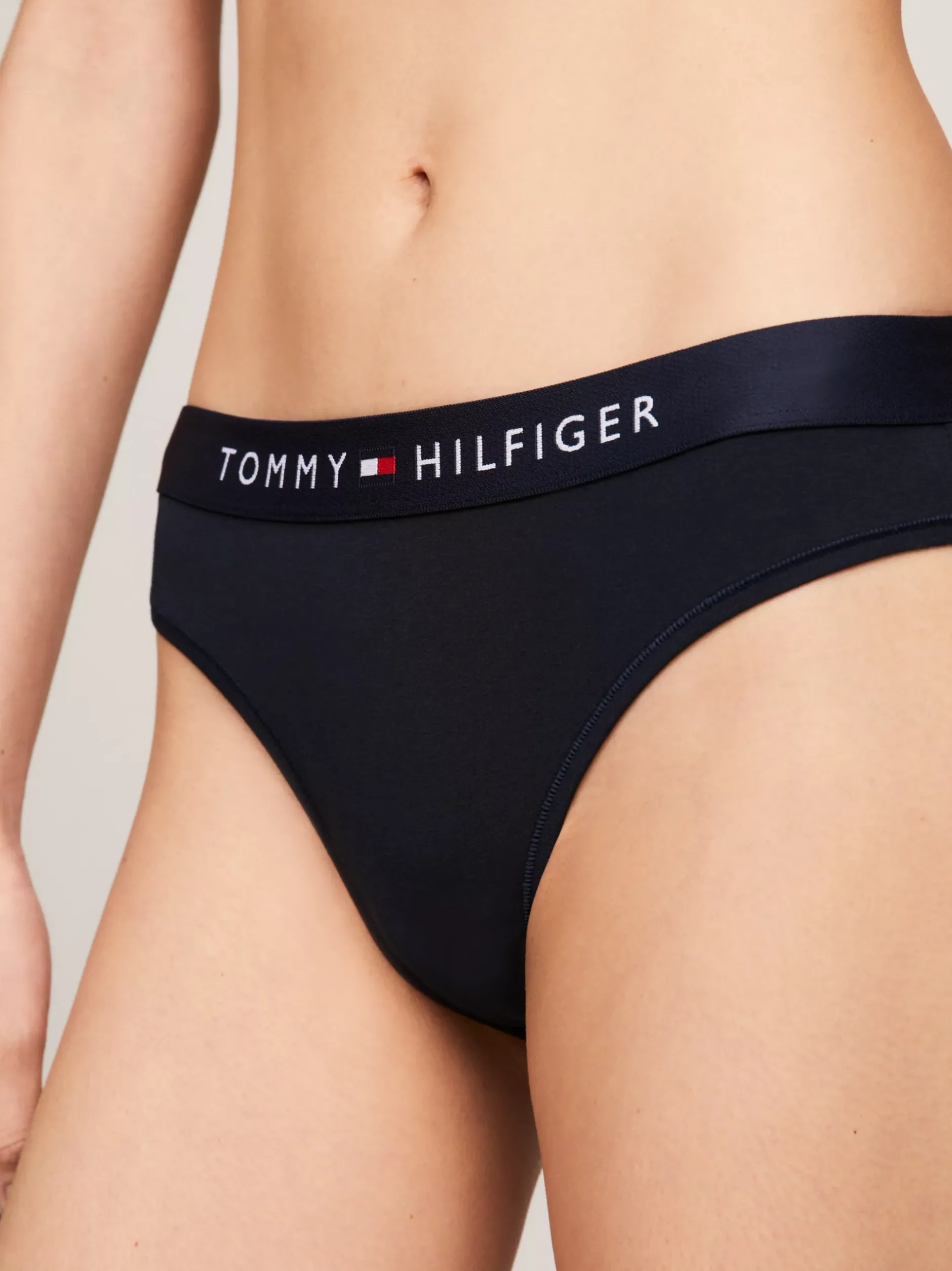 Figi|Bielizna*Tommy Hilfiger Figi TH Original Z Logo Na Pasku DESERT SKY