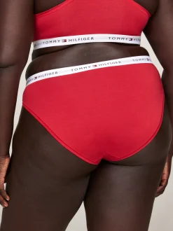 Figi|Bielizna*Tommy Hilfiger Figi Tommy Icon Curve Z Logo Na Pasku PRIMARY RED