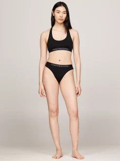 Figi|Bielizna*Tommy Hilfiger Figi Z Dopasowanym Kolorystycznie Logo BLACK