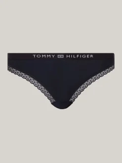 Figi|Bielizna*Tommy Hilfiger Figi Z Logo I Koronką DESERT SKY
