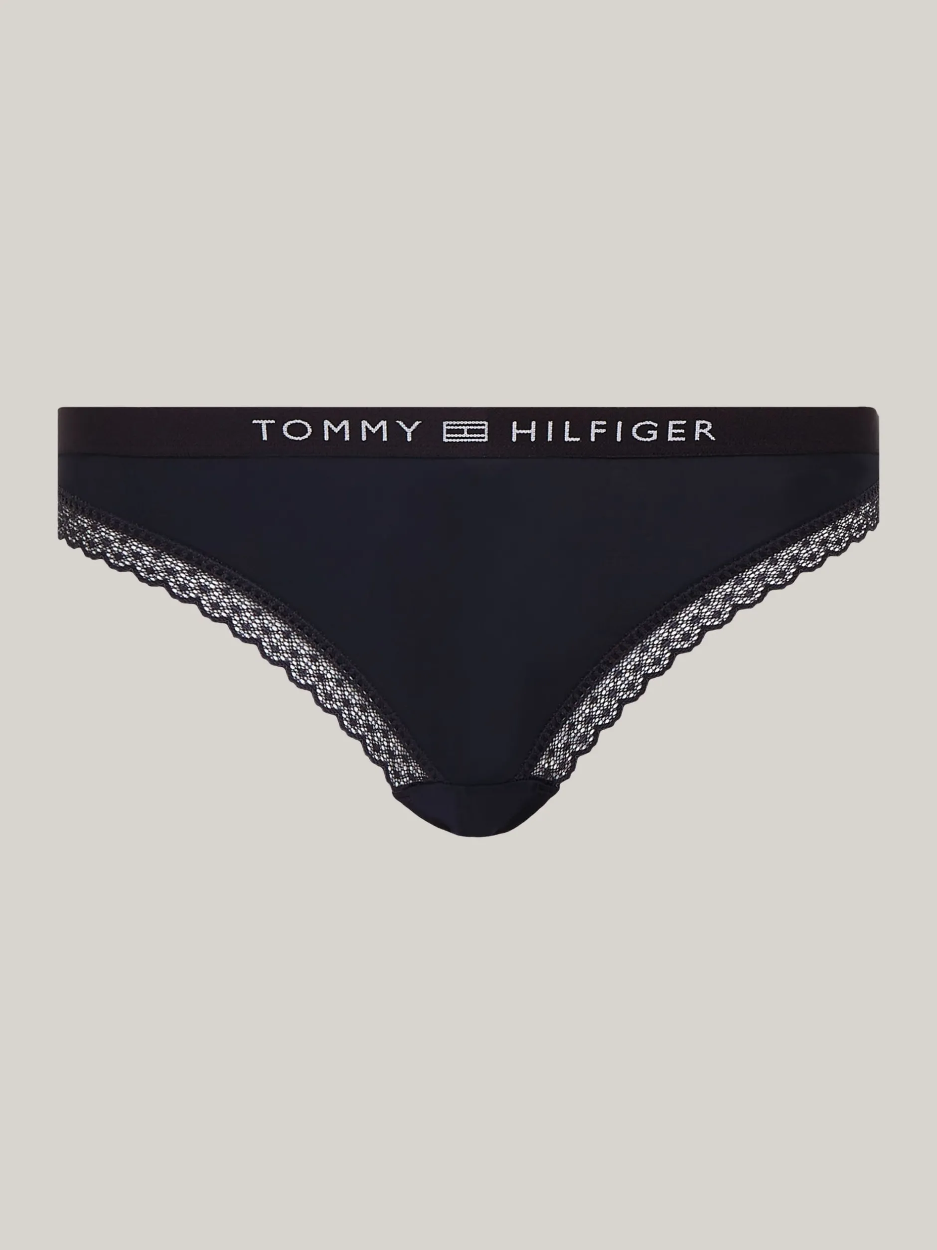 Figi|Bielizna*Tommy Hilfiger Figi Z Logo I Koronką DESERT SKY