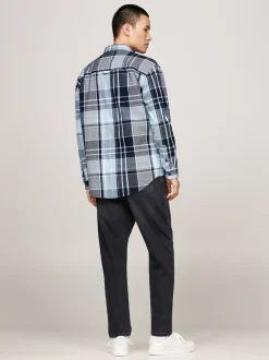 Koszule*Tommy Hilfiger Flanelowa Koszula O Luźnym Kroju DARK NIGHT NAVY / MULTI
