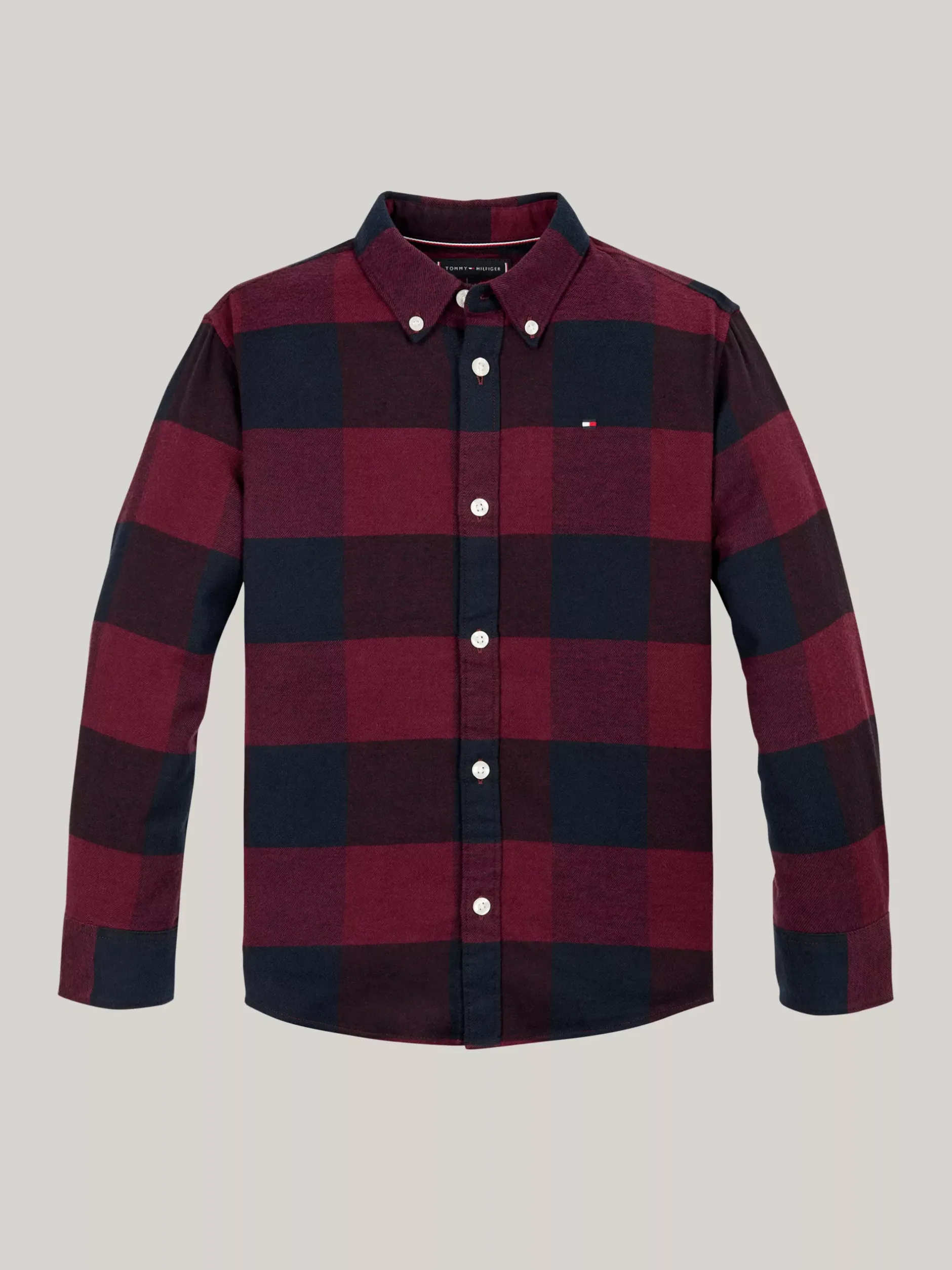 Koszule*Tommy Hilfiger Flanelowa Koszula O Regularnym Kroju W Kratę RED CHECK