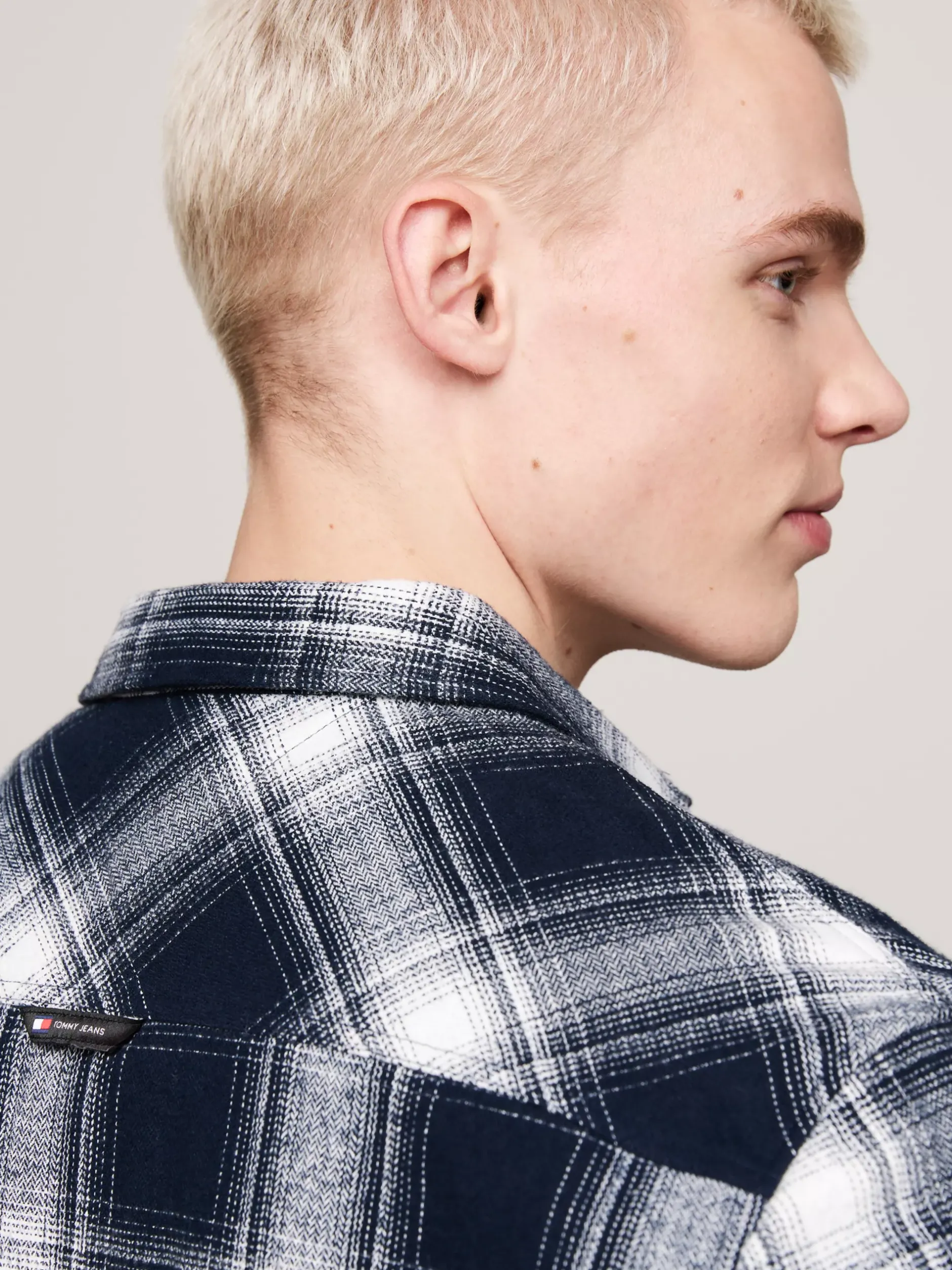 Koszule*Tommy Hilfiger Flanelowa Koszula W Kratę O Luźnym Kroju DARK NIGHT NAVY CHECK