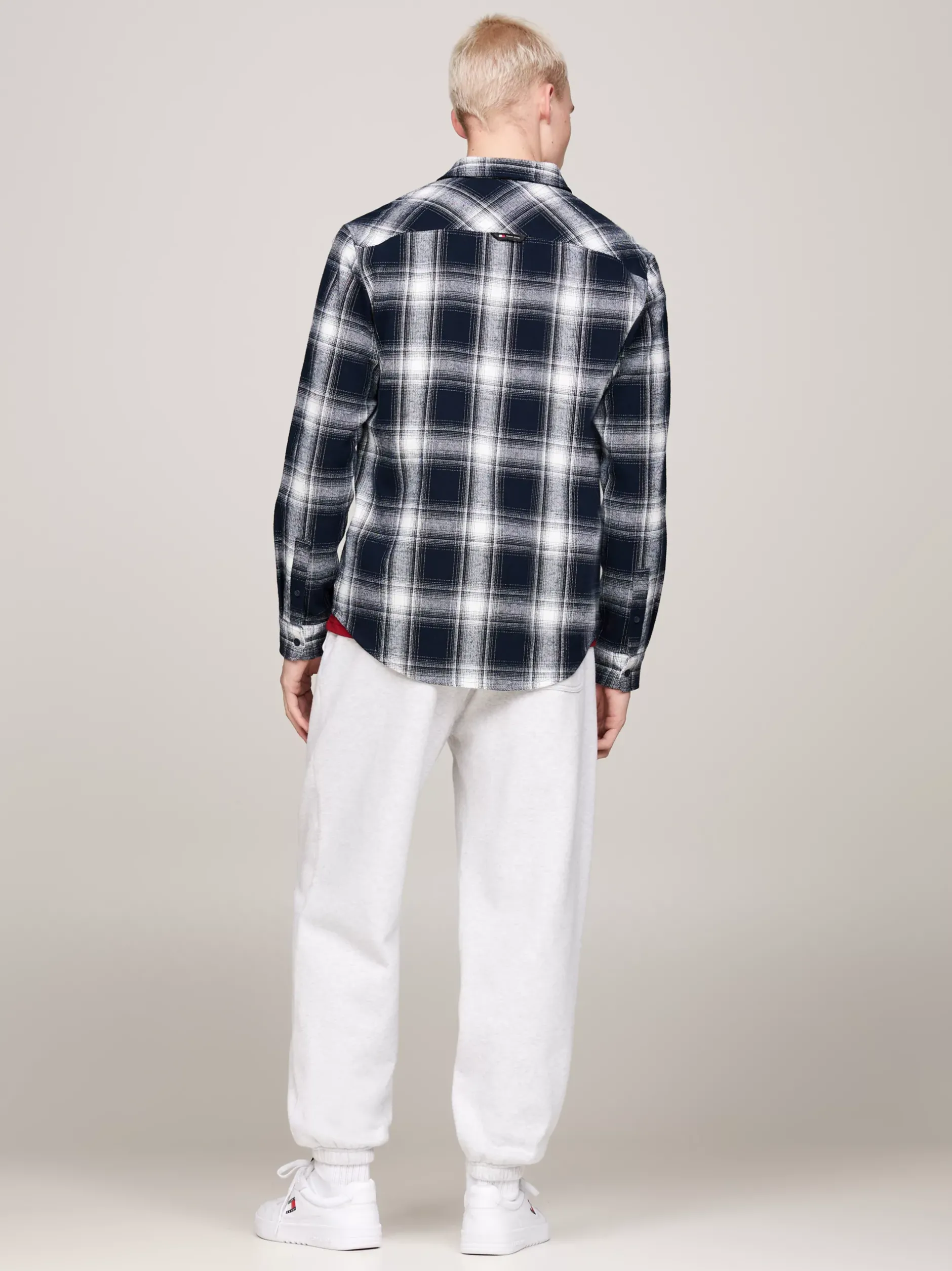 Koszule*Tommy Hilfiger Flanelowa Koszula W Kratę O Luźnym Kroju DARK NIGHT NAVY CHECK