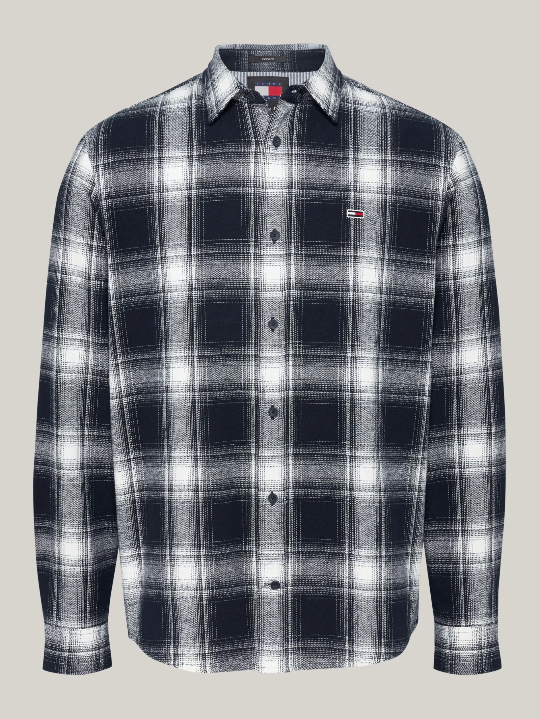 Koszule*Tommy Hilfiger Flanelowa Koszula W Kratę O Luźnym Kroju DARK NIGHT NAVY CHECK