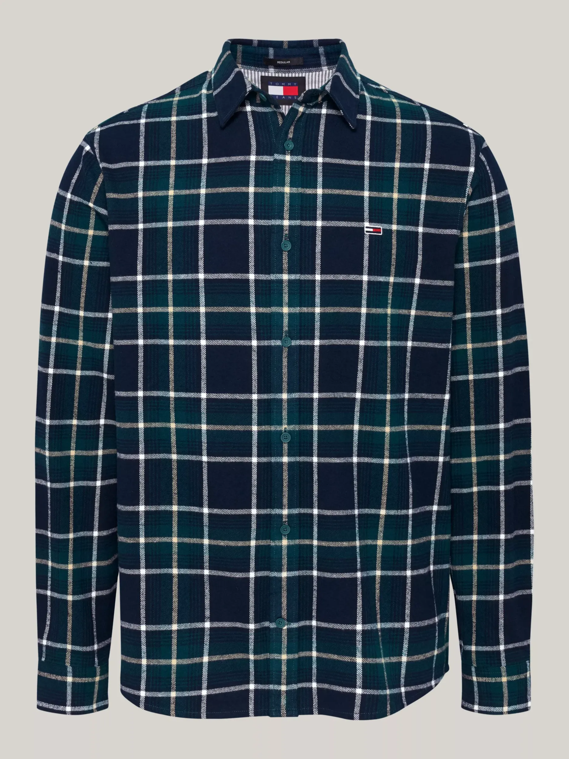 Koszule*Tommy Hilfiger Flanelowa Koszula W Kratę O Luźnym Kroju DEEP SEAWATER CHECK