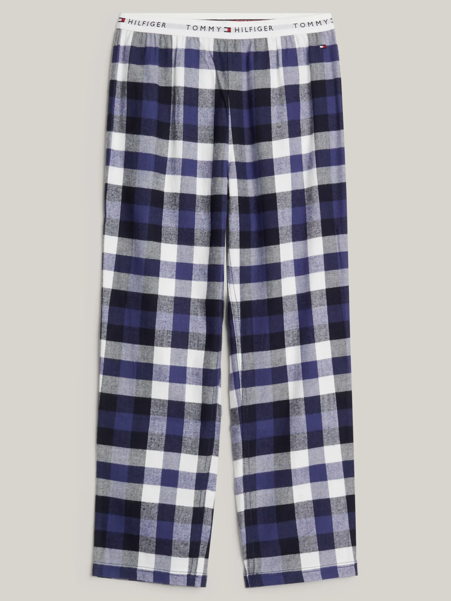 Bielizna & Skarpetki|Underwear & Socks*Tommy Hilfiger Flanelowe Spodnie HERITAGE CHECK MIDI BLUE INK