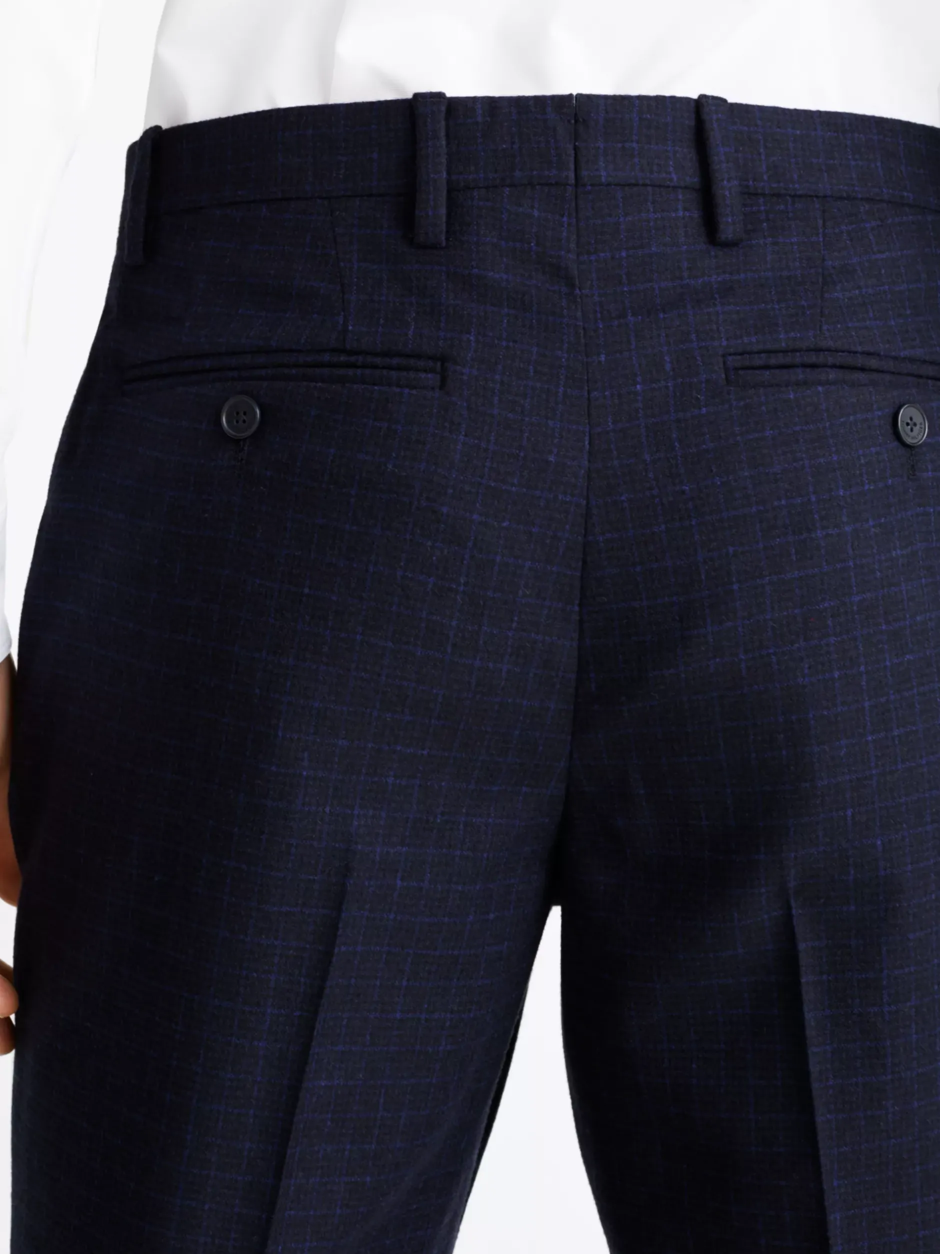 Spodnie*Tommy Hilfiger Flanelowe Spodnie Lardini BLUE