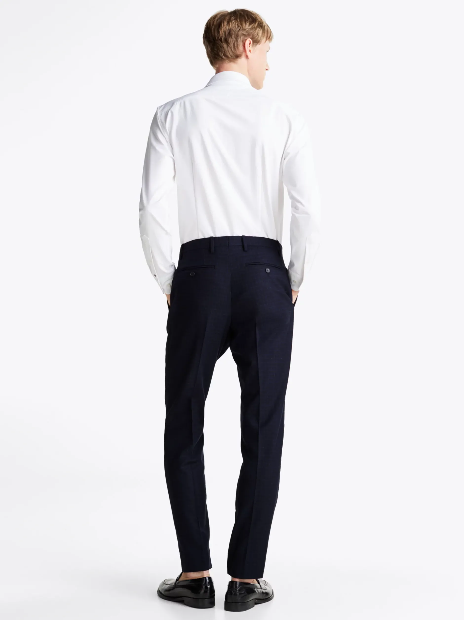 Spodnie*Tommy Hilfiger Flanelowe Spodnie Lardini BLUE