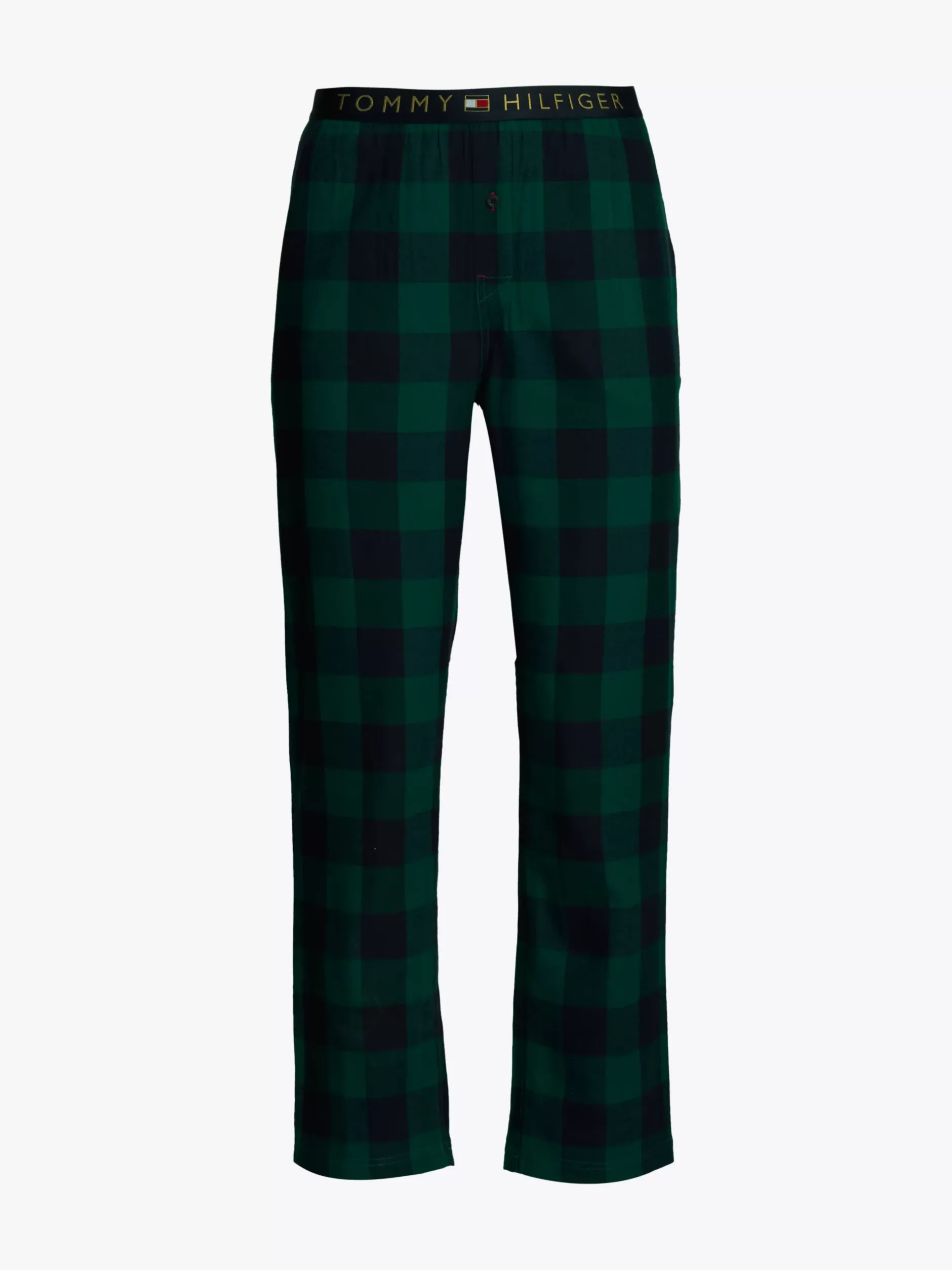 Piżamy*Tommy Hilfiger Flanelowe Spodnie Od Piżamy TH Original BUFFALO CHECK GREEN