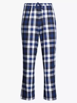 Piżamy & Odziez Nocna*Tommy Hilfiger Flanelowy Dół Od Piżamy TH Original HERITAGE CHECK MIDI BLUE INK