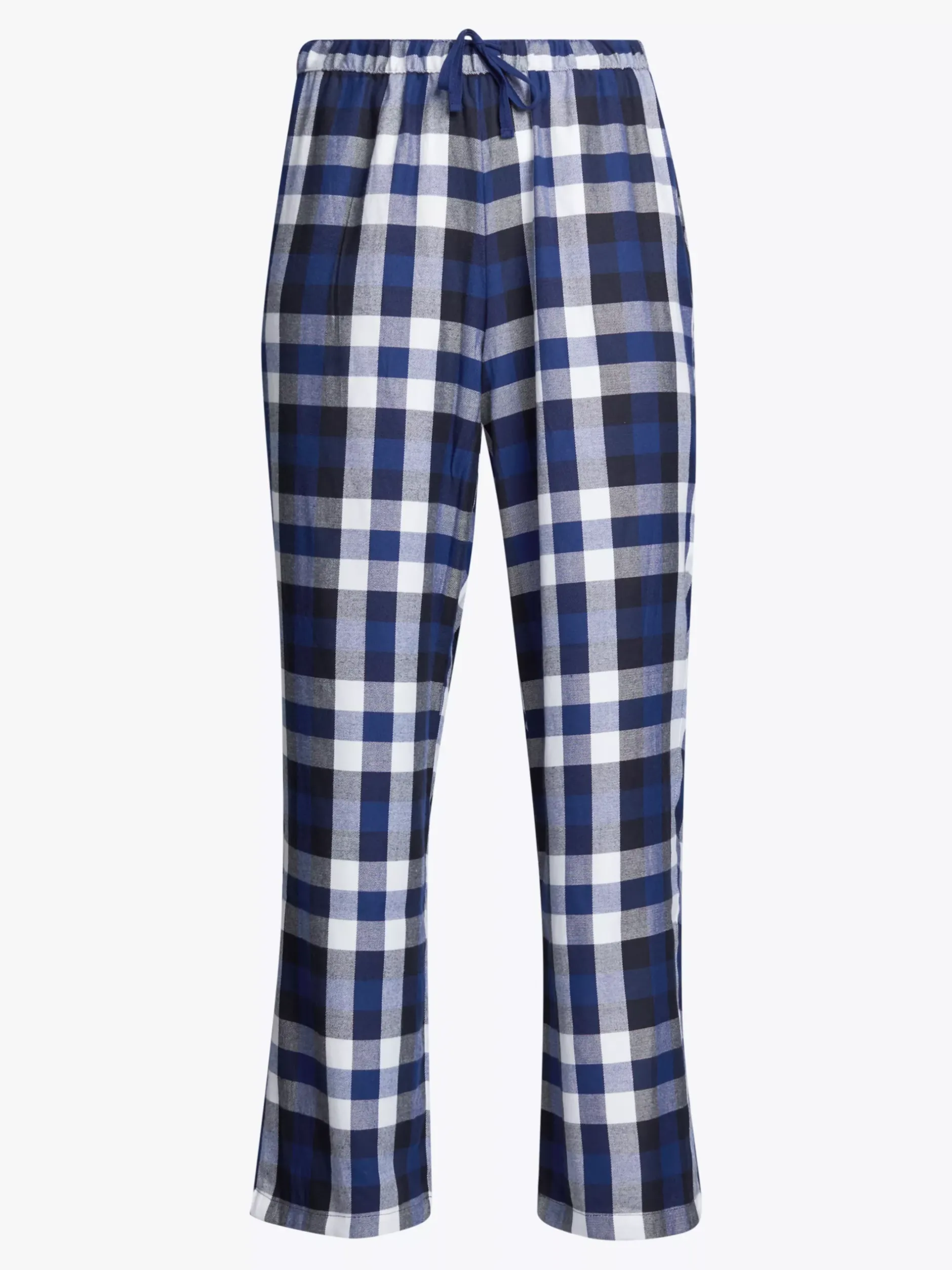 Piżamy & Odziez Nocna*Tommy Hilfiger Flanelowy Dół Od Piżamy TH Original HERITAGE CHECK MIDI BLUE INK