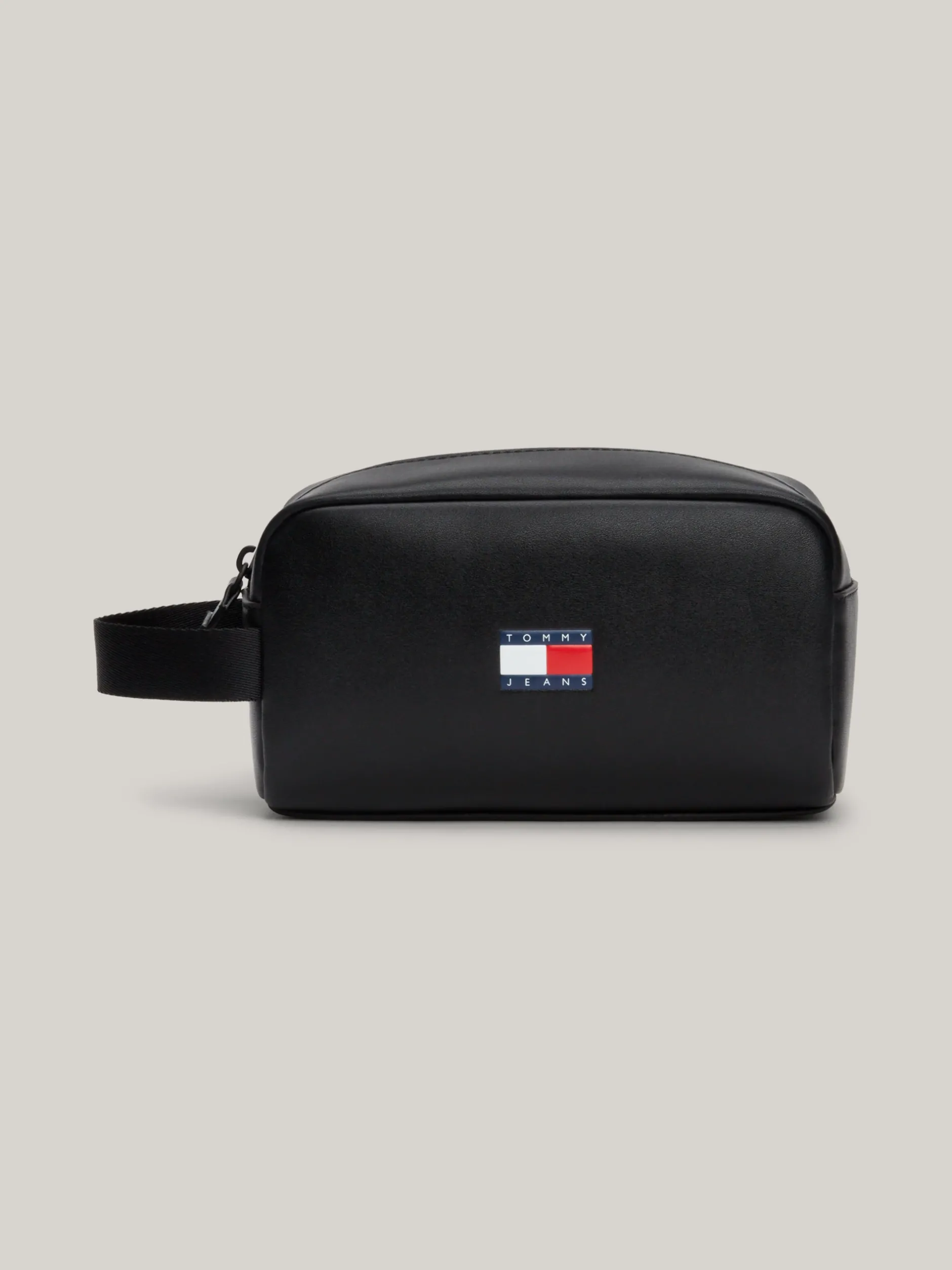 Kosmetyczki*Tommy Hilfiger Gładka Kosmetyczka Z Logo Archive BLACK