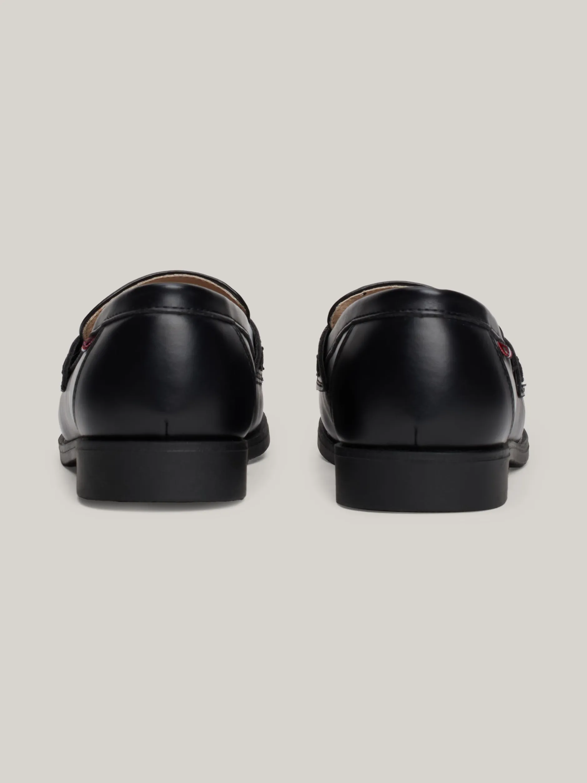 Obuwie I Akcesoria*Tommy Hilfiger Gładkie Mokasyny Z Logo BLACK