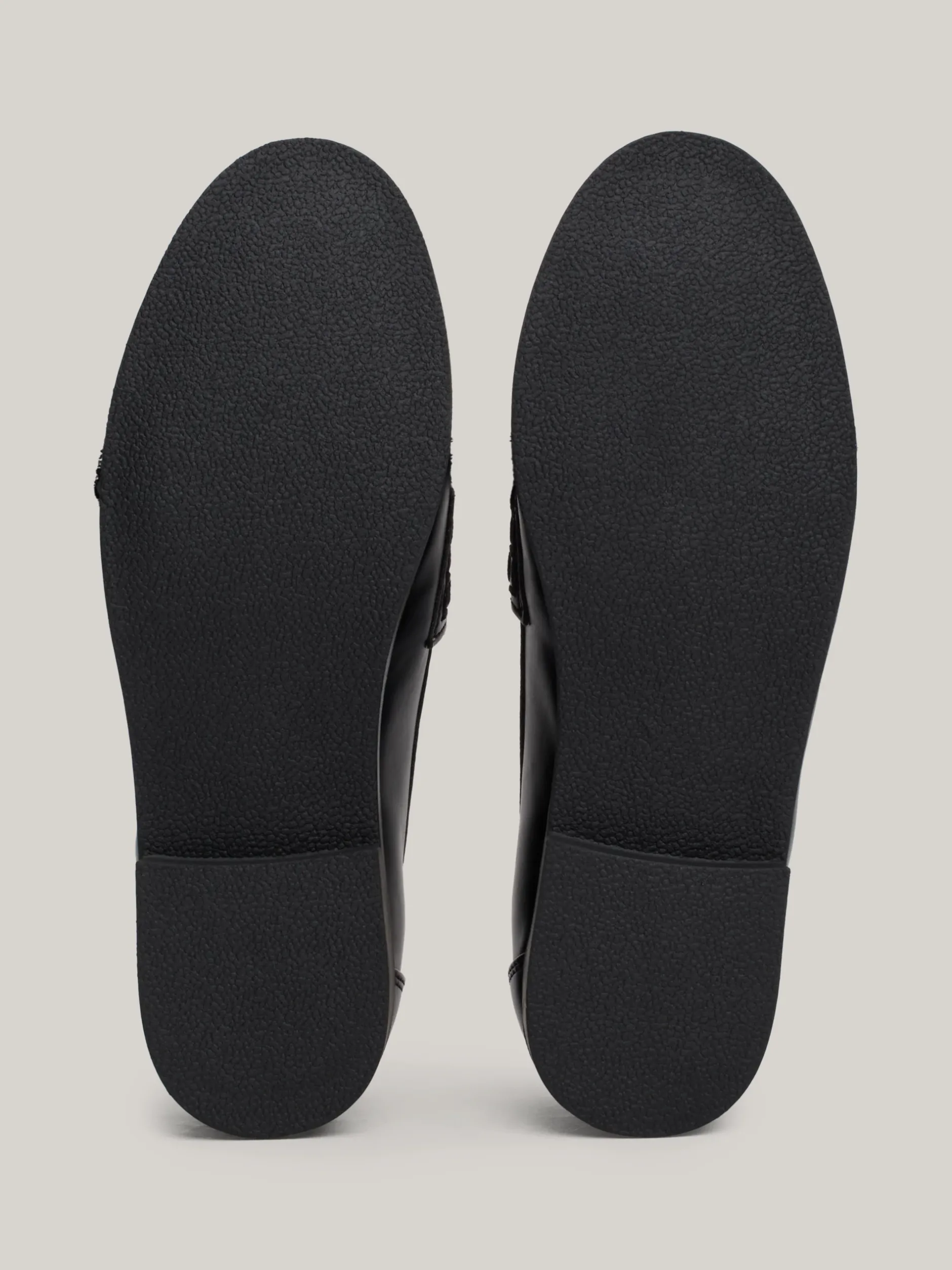 Obuwie I Akcesoria*Tommy Hilfiger Gładkie Mokasyny Z Logo BLACK