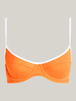 Stroje Kąpielowe*Tommy Hilfiger Góra Od Bikini TH Essential O Kroju Balkonetki DAYLIGHT ORANGE
