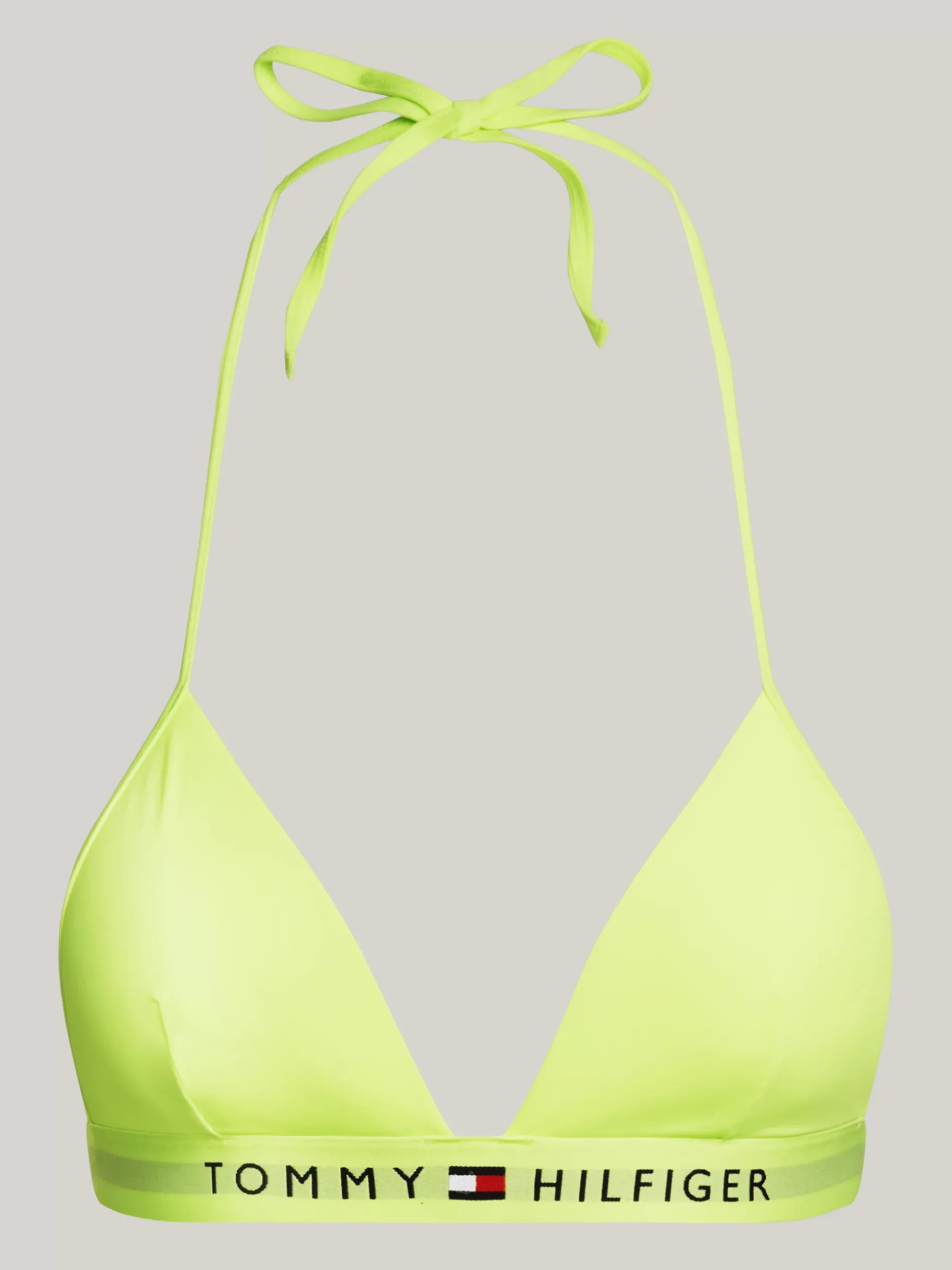 Stroje Kąpielowe*Tommy Hilfiger Góra Od Bikini TH Original Z Piankowymi Miseczkami FADED LIME