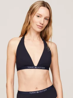Stroje Kąpielowe*Tommy Hilfiger Góra Od Bikini Z Logo DESERT SKY