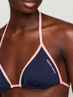 Stroje Kąpielowe*Tommy Hilfiger Góra Od Bikini Z Trójkątnymi Miseczkami DARK NIGHT NAVY