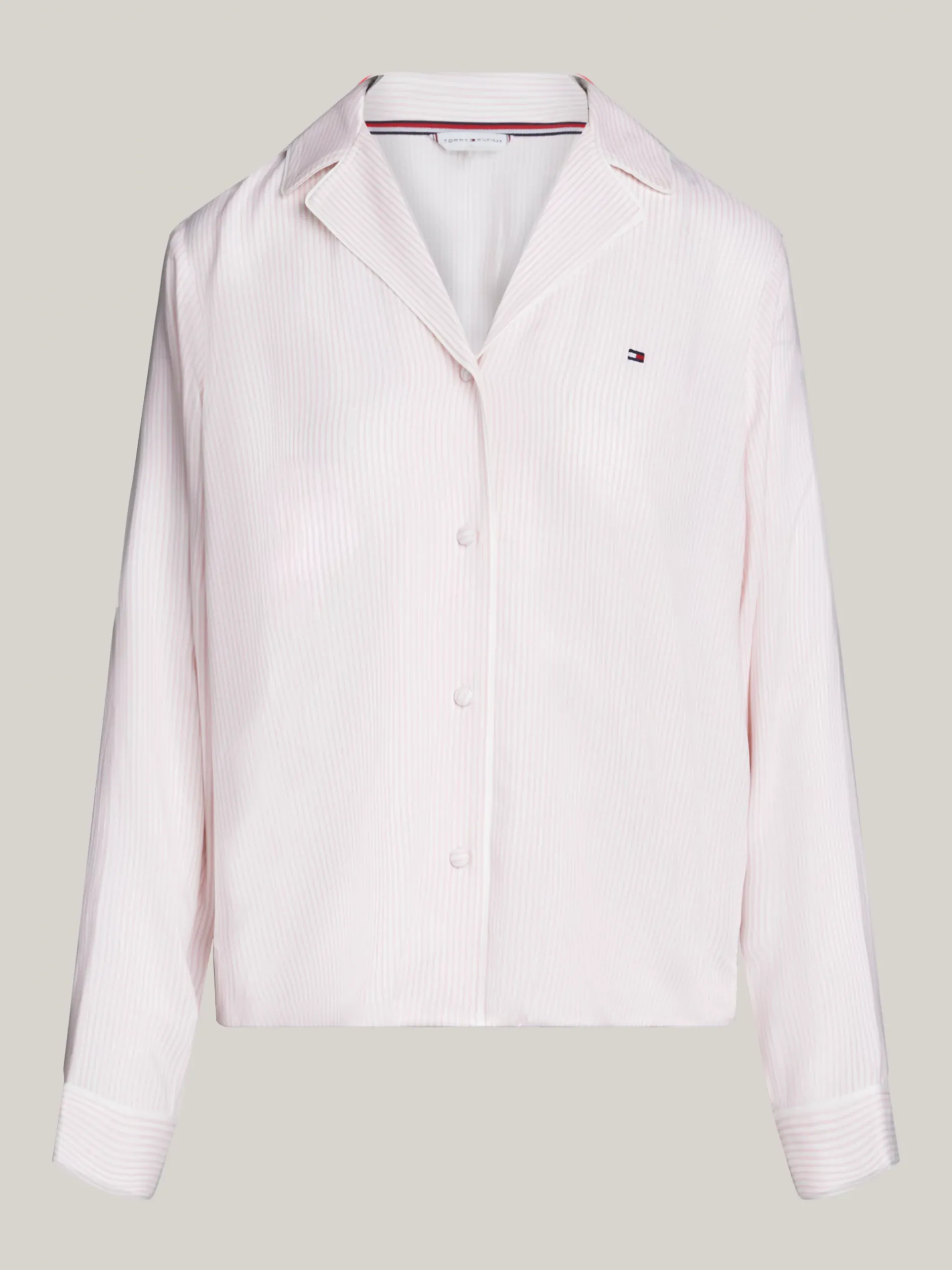 Piżamy & Odziez Nocna*Tommy Hilfiger Góra Od Piżamy TH Logo Lace MONOTYPE ITHACA LIGHT PINK