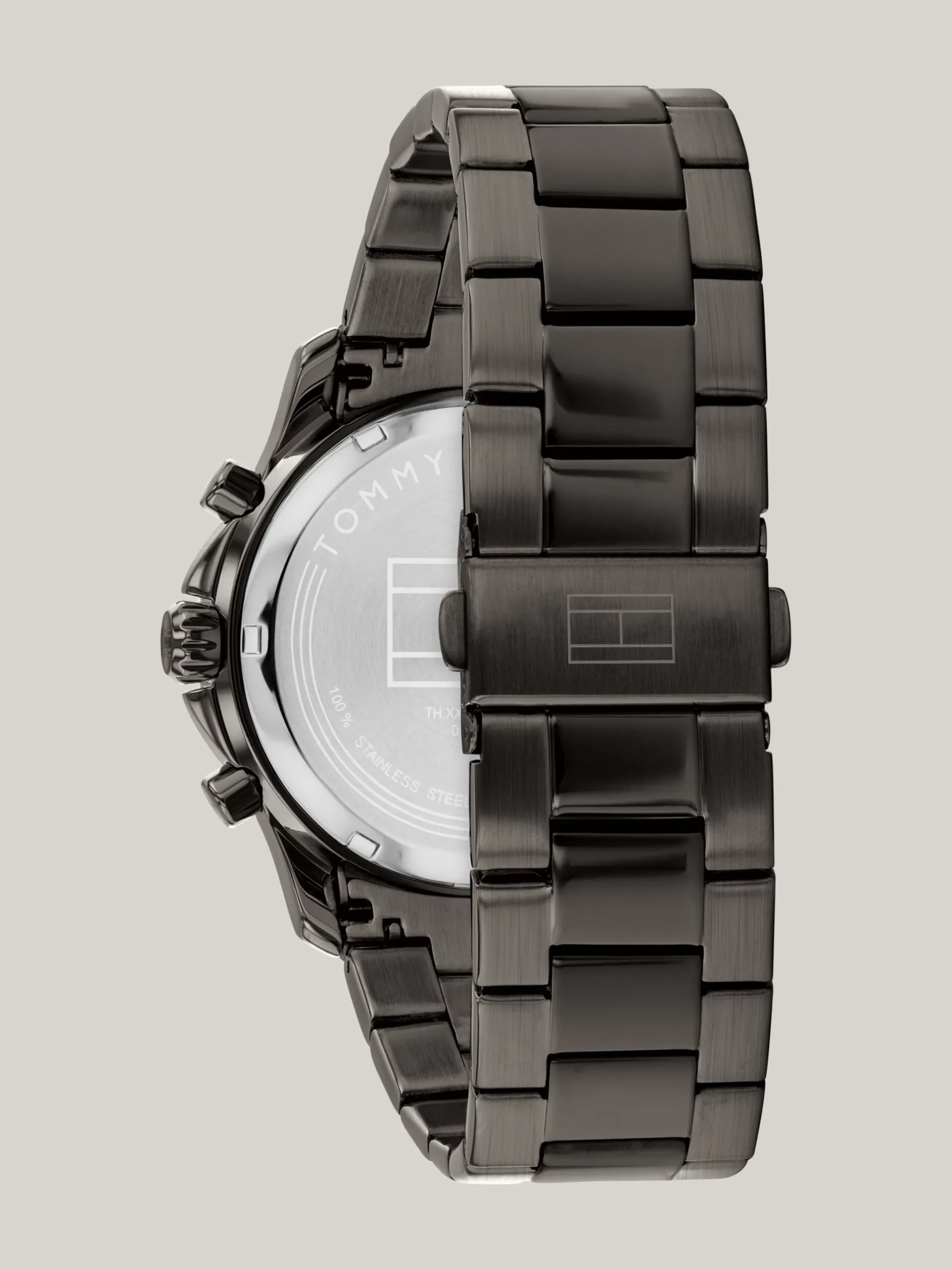 Zegarki*Tommy Hilfiger Grafitowy Zegarek Z Subtarczami Dual Time GREY