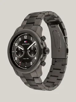 Zegarki*Tommy Hilfiger Grafitowy Zegarek Z Subtarczami Dual Time GREY