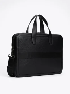 Torby Na Laptopa*Tommy Hilfiger Groszkowana Torba Na Laptopa TH Monogram BLACK