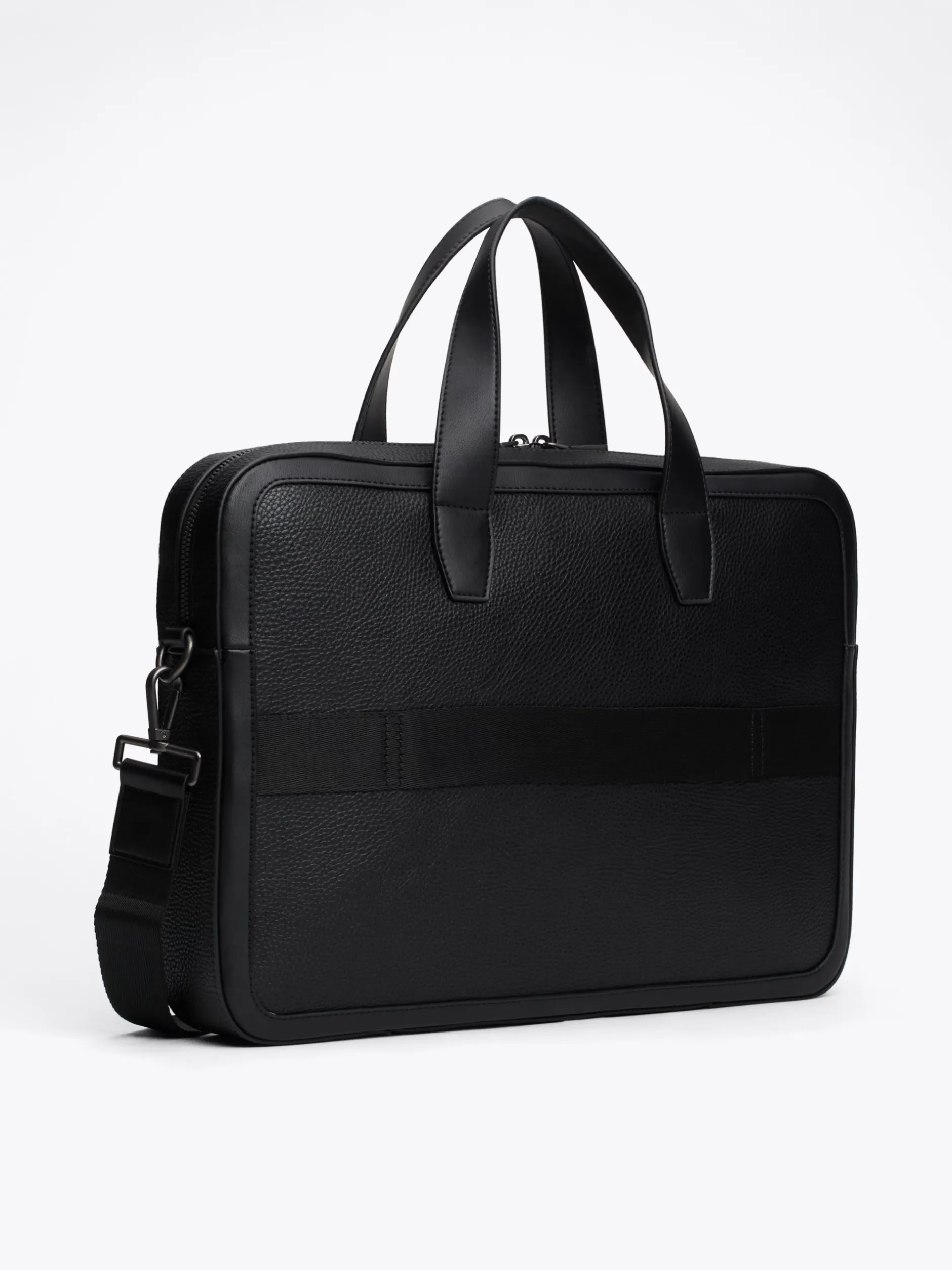 Torby Na Laptopa*Tommy Hilfiger Groszkowana Torba Na Laptopa TH Monogram BLACK