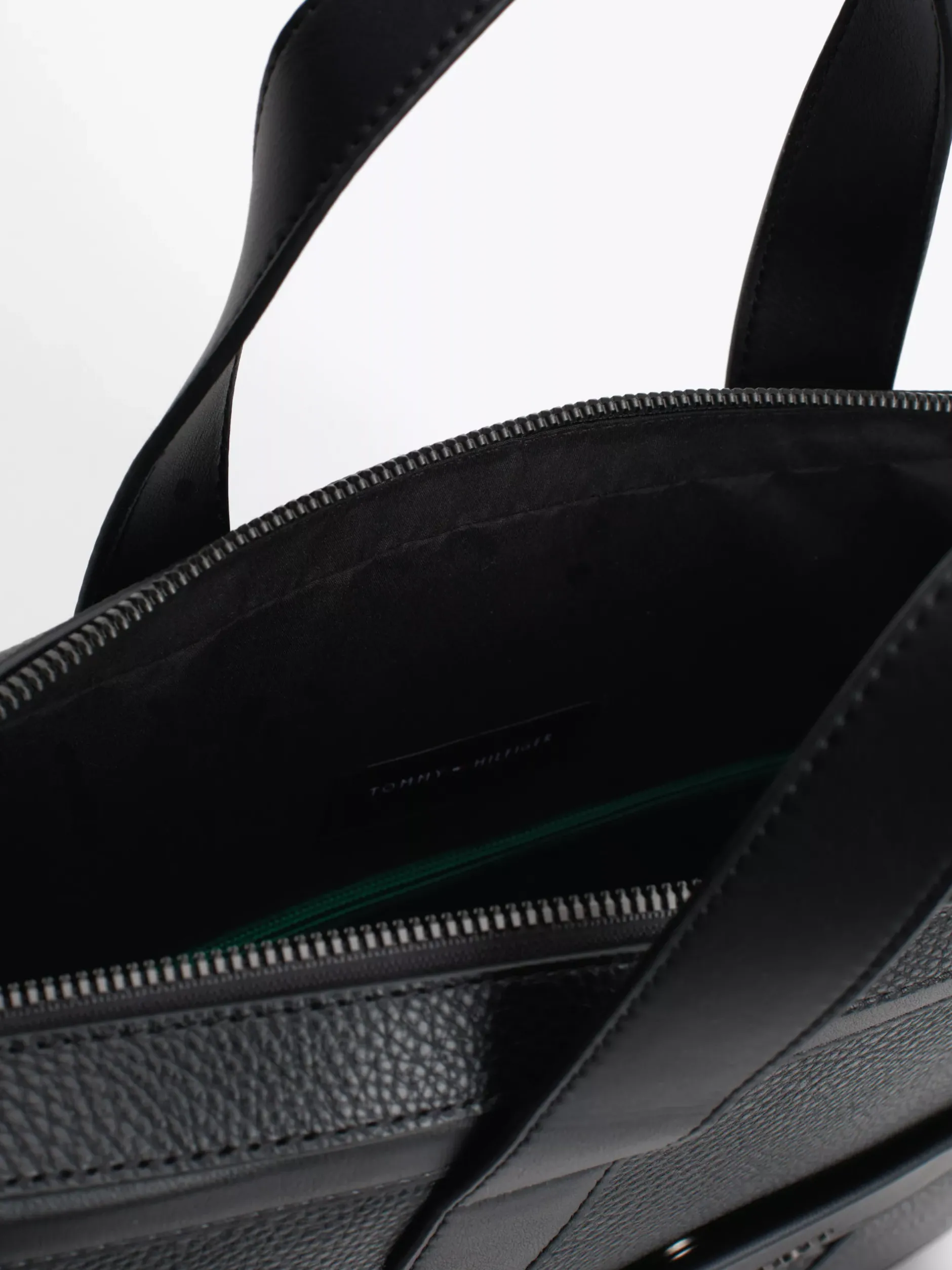Torby Na Laptopa*Tommy Hilfiger Groszkowana Torba Na Laptopa TH Monogram BLACK