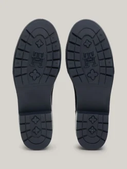Botki*Tommy Hilfiger Gumowce Na Obcasie Klockowym SPACE BLUE