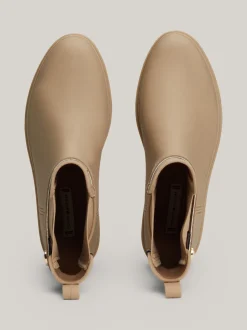 Botki*Tommy Hilfiger Gumowe Kalosze Z Podeszwą Z Protektorem BEIGE