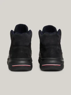 Sneakersy*Tommy Hilfiger Hybrydowe Botki Ze Skóry BLACK
