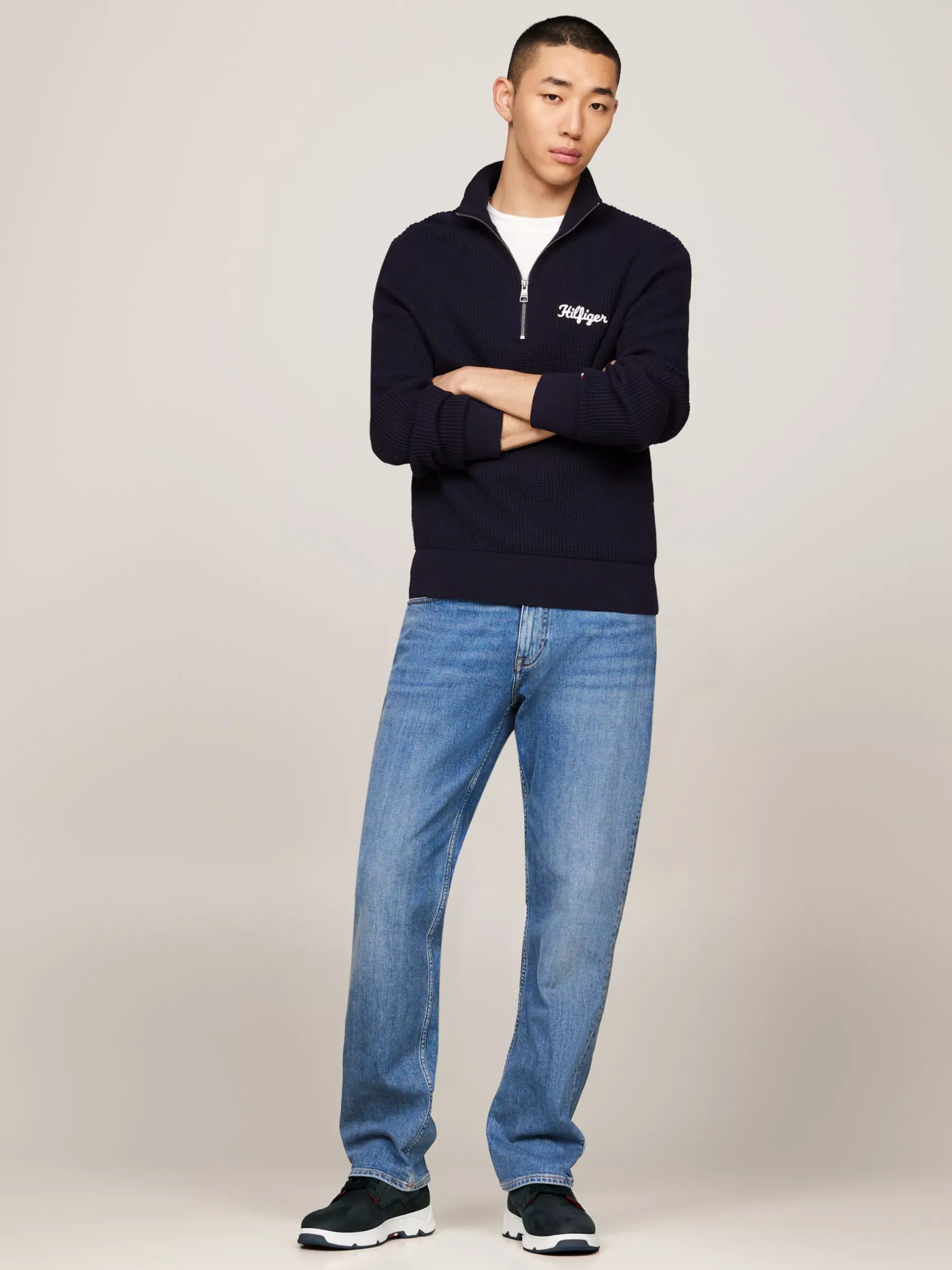 Buty Casual*Tommy Hilfiger Hybrydowe Buty Z Nubuku Z Płytkim Protektorem DESERT SKY