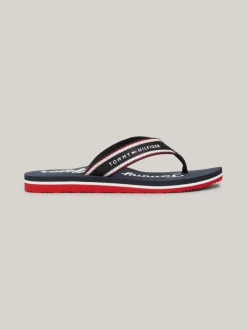 Sandały*Tommy Hilfiger Japonki Z Graficznym Logo SPACE BLUE