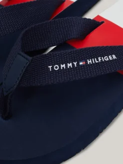 Obuwie I Akcesoria*Tommy Hilfiger Japonki Z Parcianymi Paskami BLUE