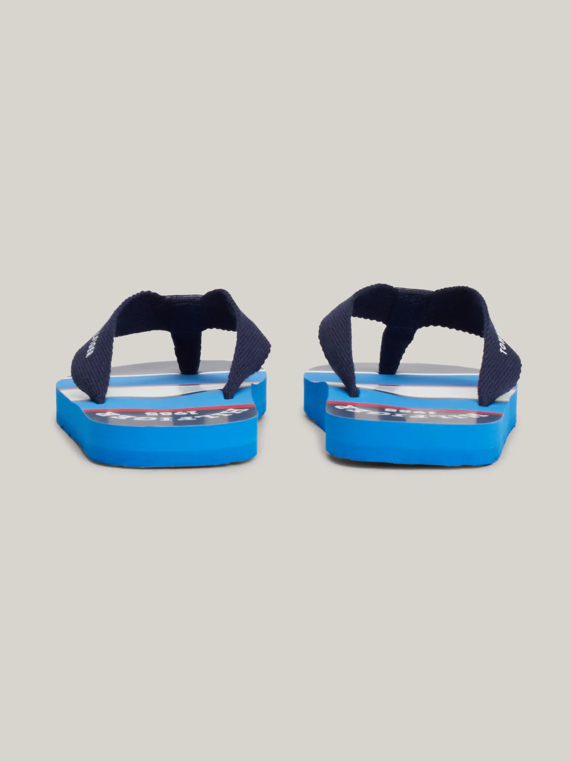 Obuwie I Akcesoria*Tommy Hilfiger Japonki Z Parcianymi Paskami I Logo BLUE