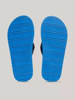Obuwie I Akcesoria*Tommy Hilfiger Japonki Z Parcianymi Paskami I Logo BLUE