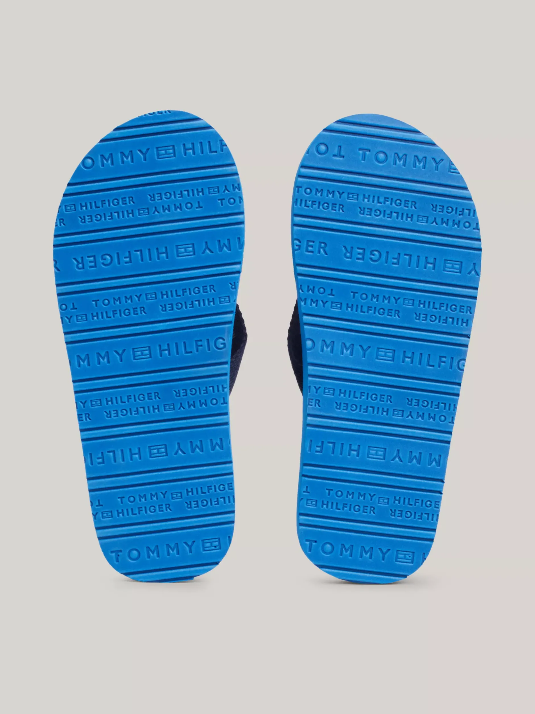 Obuwie I Akcesoria*Tommy Hilfiger Japonki Z Parcianymi Paskami I Logo BLUE