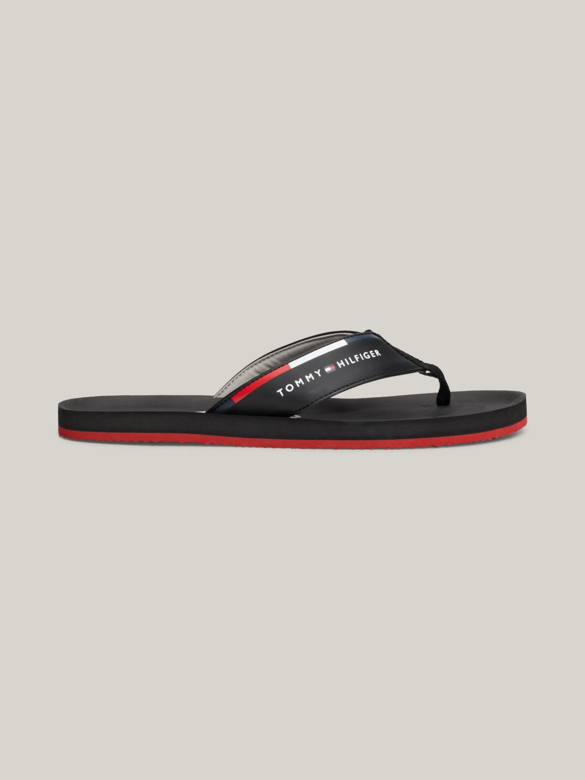 Sandały I Japonki*Tommy Hilfiger Japonki Z Paskiem Z Logo BLACK