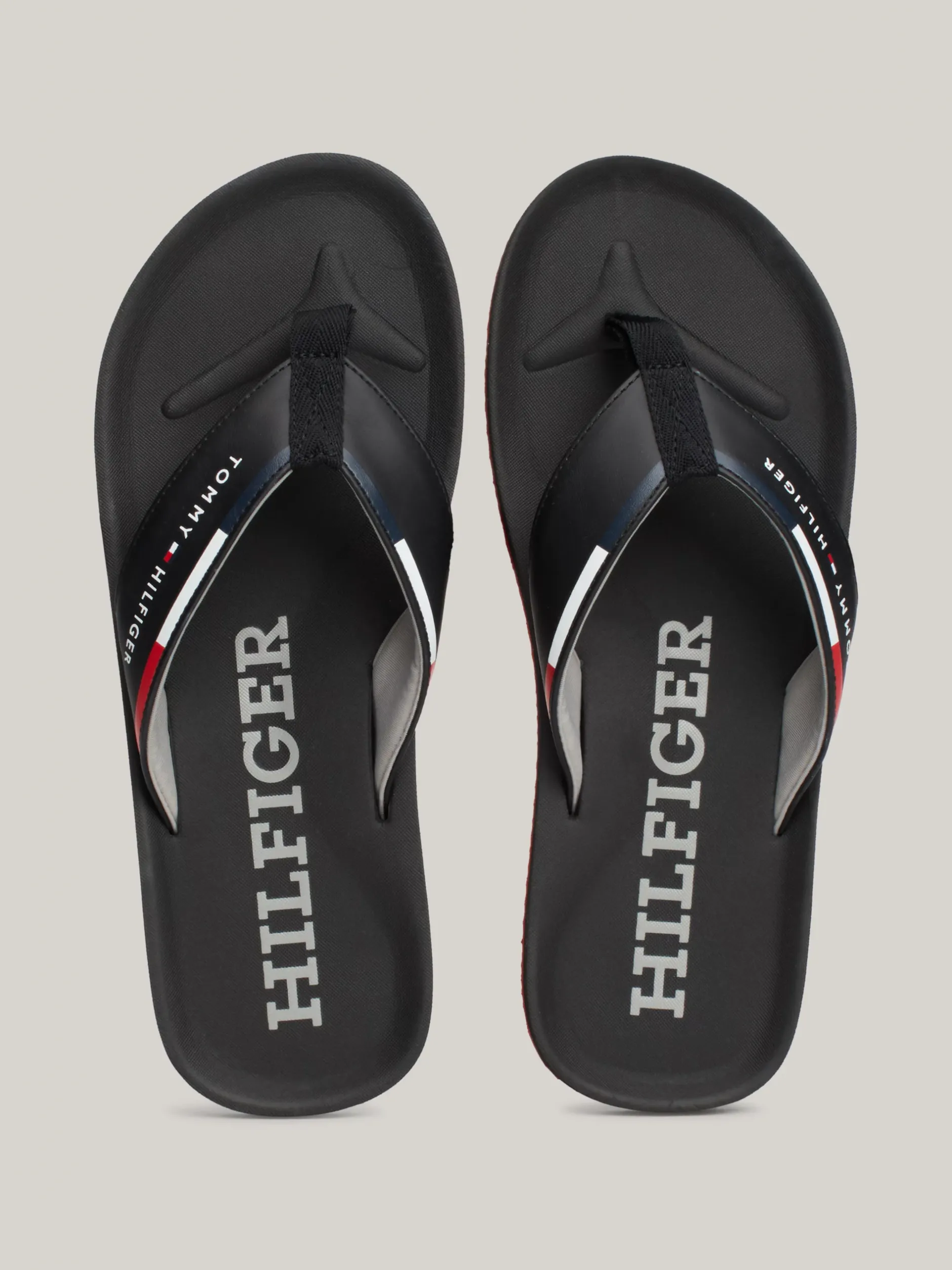 Sandały I Japonki*Tommy Hilfiger Japonki Z Paskiem Z Logo BLACK
