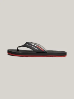 Sandały I Japonki*Tommy Hilfiger Japonki Z Paskiem Z Logo BLACK